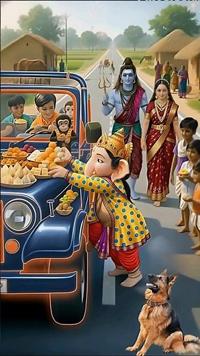 A Aai Dev Bappa Ale❤️Bal Ganesha Stole Laddus & Ran Away Dog Came Chasing!😂#jaidmeel #zarooratrishta