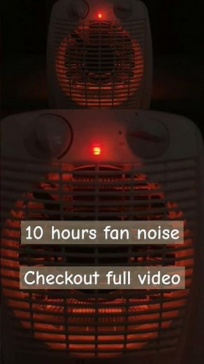 😴 Heater Fan Sound for Sleeping | White Noise | 10 Hours of Relaxation, Studying, Focus #fannoise