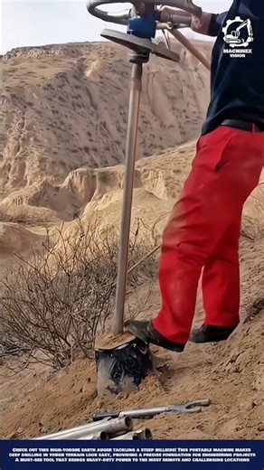 Smart Machine Heavy Duty Soil Drilling for Steep Terrain Work