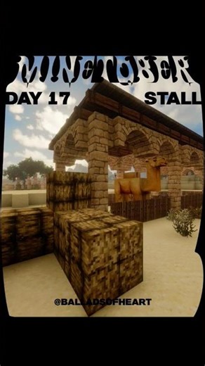 A Cozy Stall For The Desert's Hardest Workers 🐪 in Minecraft