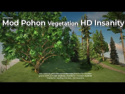Mod Texture Pohon HD Insanity Vegetation (Support Samp) - GTA SA