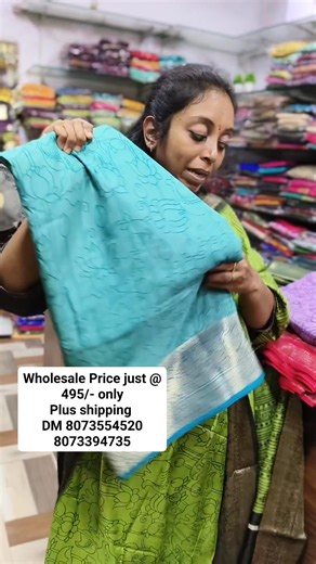 Wholesale Price just @ Rs.495/- plus shipping DM for Order 8073554520/8073394735 Book through website Vastraabharana.com No Cod Store location No 796/1 80ft Road, Hosakerehalli Main Rd, near Parimala Sweets, Banashankari 3rd Stage, Bengaluru, Karnataka 560085 No exchange or no returns or no refunds No order cancellen Exchange is possible incase of damages Parcel opening video is must. Without video we will not consider as damage. #linen #cottonsaree #kalamkari #sareesofinstagram #diwali #saree #