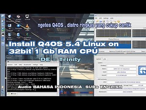 Install Q4OS 4.5.1-n1 Aquarius on 32 bit 1 Gb RAM | Linux Review | DUAL BOOT