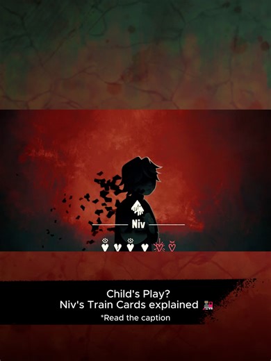 Niv brings Train cards. 🚂 They rotate all cards on the table, equal to the number on this card’s front and back. 💫 The card backs and fronts show if the rotation is going clockwise or counterclockwise. 🕒 What's your strategy for being Black Jacket's new boss? 👀 Wishlist now at the link in bio. 🔗 #indiegamedev #gamedev #indiegame #gametok #whattoplay