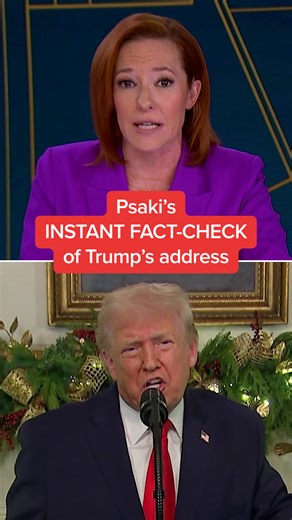 The Briefing with Jen Psaki on Instagram: "Jen Psaki shares her first reaction and offers some corrections and clarifications to Donald Trump's address to the nation. @msnownews @jenpsaki"
