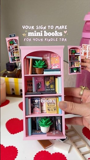 this is your sign to make mini books for your kindle TBR!! 🎨💖📖 #booktube #diyideas #booklover