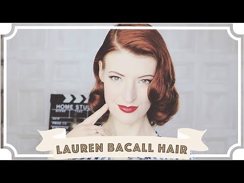 Lauren Bacall Vintage Hair Tutorial // How To Curl Your Hair [CC]