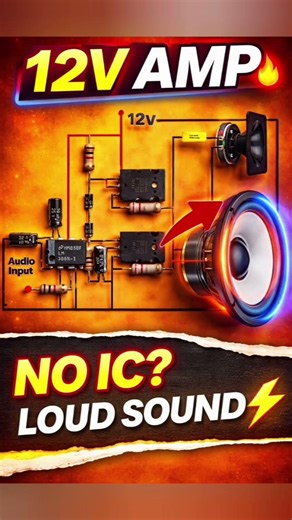⚡💡🪫Mini 12V Amplifier 🔊 Big Sound Output (DIY)