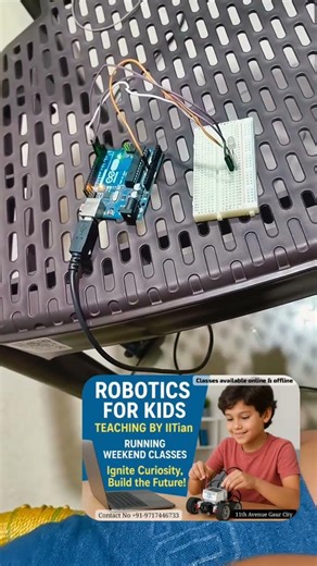 10-year-old kid built this robot… in 30 minutes 😳 #handsonlearning #creativekids #arduino