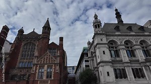 splendid pre-war architecture of modern day London, England still stands today viewable through bus tour