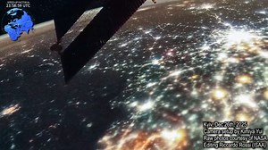 Raw video: Stunning Space Station footage shows the Ukraine war in Kyiv's skies