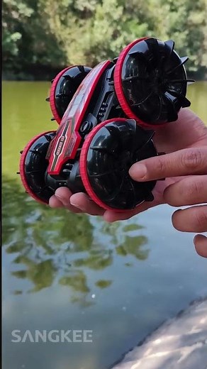 Coche Anfibio Control Remoto Todo Terreno Rotación De 360°