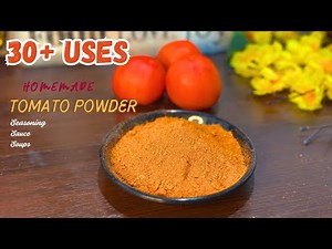 Easy Homemade Tomato Powder | 30 ways to use Dried Tomato powder in Various Dishes @Madhooskitchen