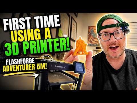 First time using a 3D printer! Flashforge adventurer 5M!