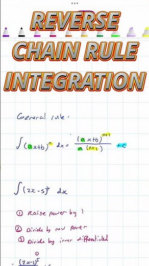 REVERSE CHAIN RULE | Basic Integration