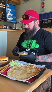 338K views · 303 reactions | Somebody Call Nine Juan Juan 蘭 Taco burger helper, beef and cheese taquitos, and Nitro Takis rolled in a 3 cheese quesadilla with red enchilada sauce and 陋 ranch #gethi #breakinquesoemergency | Hi Pointe Drive In | Facebook