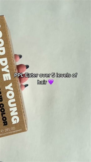 Vibrant Purple Hair Transformation with PPL Eater 🤤