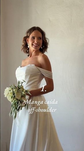 4 Tipos de manga en vestidos de novia