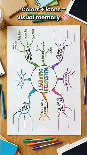 Your Brain Doesn't Think in Lists 🧠🎨 | Mind Mapping #shorts