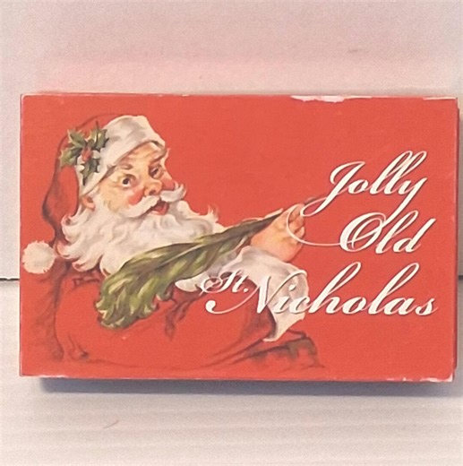 Miniature Gold Label Mr. Christmas Matchbox "jolly Old St Nicholas" Music Box - Etsy