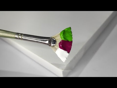 Easy painting : Magnolia Flower Painting 🌺/ Easy Acrylic Painting for Beginners/ satisfying #100k
