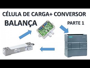 Balança com célula de carga e conversor analógico