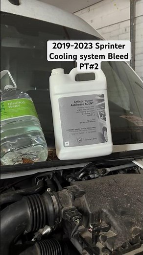 Bleeding 2019-2023 Sprinter Cooling system #mercedessprinter #mechanic #mercedesbenzsprinter #diy