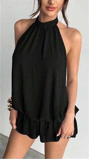 Chic Black Halter Mini Dress: Your Effortless Fall Transition Piece