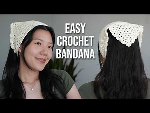 Scalloped Crochet Bandana Tutorial