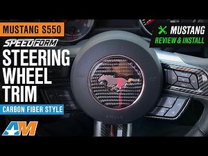 2015-2020 Mustang SpeedForm Steering Wheel Trim; Carbon Fiber Style Review & Install
