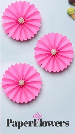 DIY Decorative Paper Flowers 🌷 #paperflower #papercraft #diy
