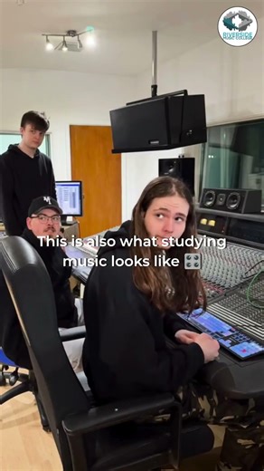 Music college is not always centre stage, sometimes it is fixing the sound behind it 🫠👉👈