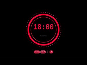 18 Minute Timer - Traditional Clock