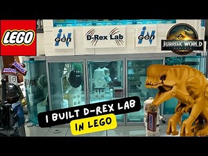 LEGO JURASSIC WORLD REBIRTH:D-REX LAB 🧬 4K 🦖 #LEGO#jurassicworld#drex#trex#legomoc