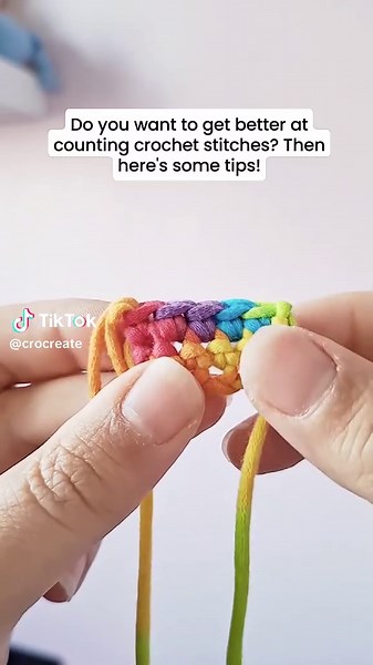 Beginner crochet tips incoming!!! This edition is all about learning to count your stitches Honestly when I started this was something I wish I'd learned sooner because once my stitch counts were on point my projects got better so my top 3 tips 1. Learn to look for the 'V' shape. That shape at the top of the stitch is the best and easiest place to start 2. Learn what each different stitch looks like. Some patterns might well say