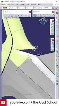 Catia V5 Blend, Intersect, and Project on auto-motive surface #autocad #solidworks#cadtutorial