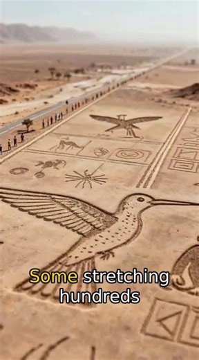 GIANT Drawings Only Visible From The SKY - 2,500 Year Old Mystery in Peru Desert