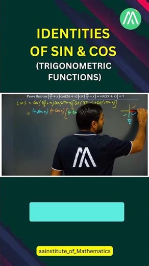 Identities of sin & cos | Trigonometric Functions | Class 11 | Lecture 4 | Sunder Sir