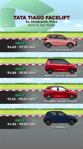 Tata Tiago Facelift vs WagonR vs i10 Nios vs C3: Price War!