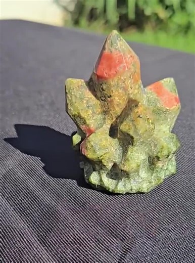 Unakite Cluster Crystal Carving - Etsy