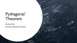 Year 8 Math - Pythagoras' Theorem Video Tutorial with Slides (Part 1)