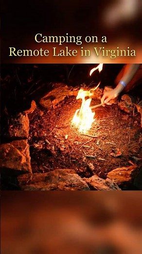 Camping on a Remote Lake in Virginia