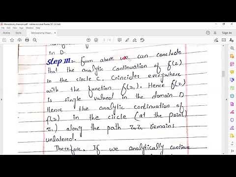 Monodromy Theorem || Complex Analysis || Professor Maqsood Ali Abbas