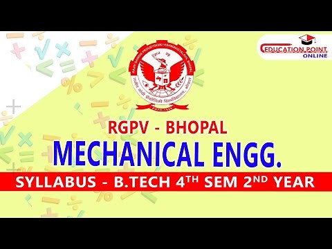 RGPV B.Tech Mechanical Engineering 4th Semester 2nd Year Syllabus