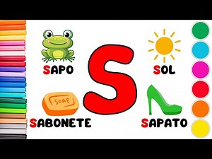 Letter S for kids - Portuguese alphabet - Learn the ABC