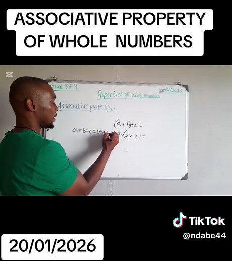 Understanding the Associative Property of Whole Numbers