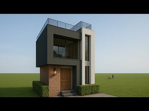 Minecraft Modern Small House | Easy & Aesthetic Build Tutorial