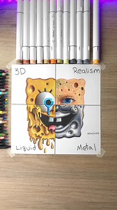 1.2M views · 74K reactions | Dibujando a Bob esponja realista  ..#artofdrawing #pencildrawing #drawings #drawing #draw #art #arte #artoftheday #artist #pencil #sketch #sketchbook #portrait #artwork #designs #desenho #artgallery #dibujo #dibujos #bobesponja | Zarate Art | Facebook