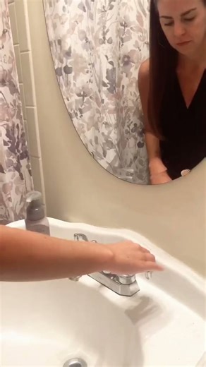 Watch what happens when I wash my hands under black light