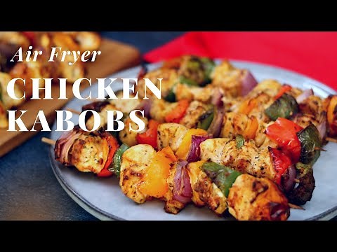 Air Fryer Chicken Kabobs Ready in 20 Minutes — No Grill Needed!